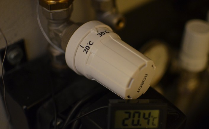 Temperatuur vloerverwarming verlaagd voor hoger rendement