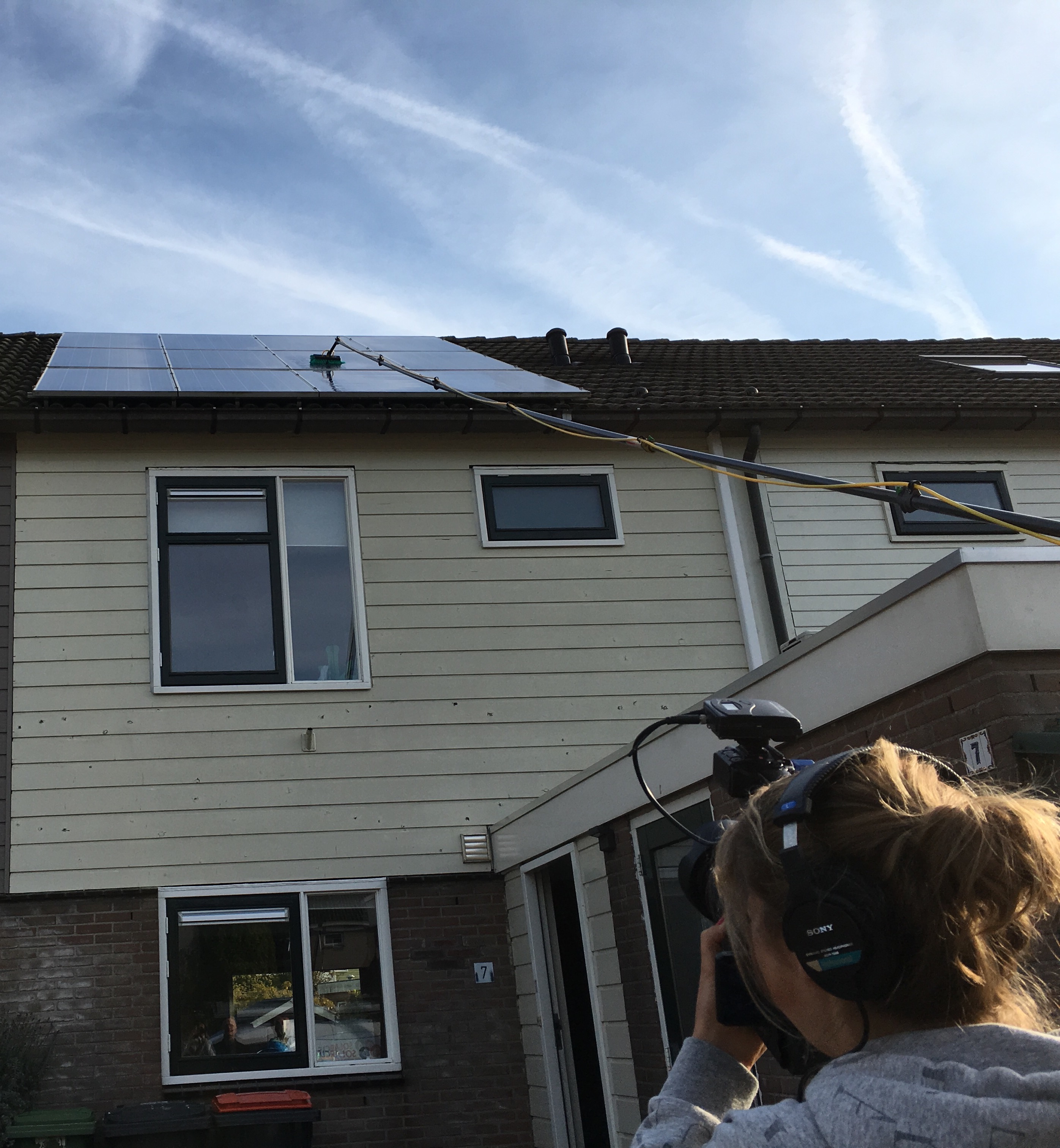 Zonnepanelen wassen